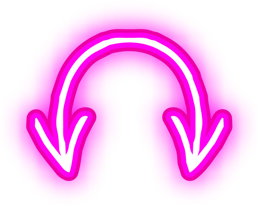 Pink Neon Double Arrow
